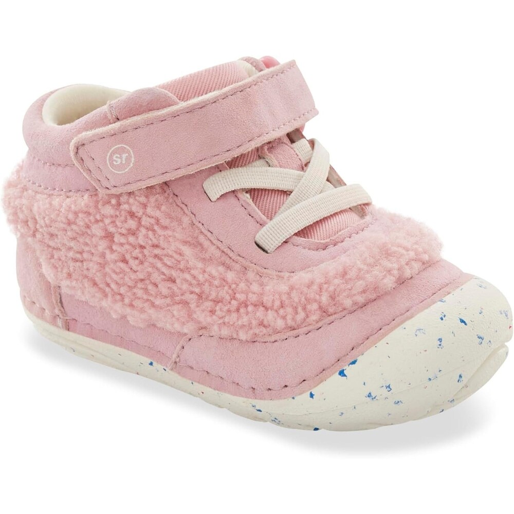 Stride Rite Cedar Boot, Pink Shearling, Girls Size 4.5 Little Kid